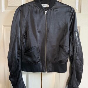 A.L.C. Women's Sleek Black Bomber Jacket size XS